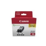 Cartuccia d'inchiostro nera Canon PGI-570XL, confezione da 2, ad alta capacità, compatibile con PIXMA