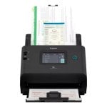 Canon DR-S350NW Scanner (600 x 600 DPI, 50 Seiten/Min., Duplex-ADF, WLAN, Ethernet, LCD, Schwarz)