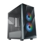Cooler Master CMP 320 Mini Tower Schwarzes ARGB-Micro-ATX-PC-Gehäuse aus gehärtetem Glas