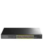 Cudy Switch, 24 Gigabit-Ports, 2 SFP, 56 Gbit/s, PoE+, preisgünstig, 300 W, Rack-AC