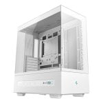 Boîtier tour ATX blanc DeepCool CH690 avec fenêtre latérale, écran LCD, extension USB-C, 8 emplacements Boîtier tour ATX blanc DeepCool CH690 avec fenêtre latérale, écran LCD, extension USB-C, 8 emplacements