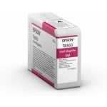 Cartucho de tinta Epson T8503 Magenta vivo 80 ml SureColor SC-P800 pack individual Cartucho de tinta Epson T8503 Magenta vivo 80 ml SureColor SC-P800 pack individual