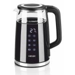 Bollitore Haeger EK-DIG.028A 1,7L 2200W Vetro Acciaio Inox Termostato Nero Bollitore Haeger EK-DIG.028A 1,7L 2200W Vetro Acciaio Inox Termostato Nero