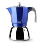 Cafetera Moka Ibili Elba 0,3L aluminio fundido base acero inox azul resistente Cafetera Moka Ibili Elba 0,3L aluminio fundido base acero inox azul resistente