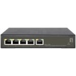 Switch Level One Gigabit 8 puertos metálico sin gestión, compacto y silencioso