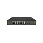 Switch LevelOne GES-2118 Gestionado 16 Puertos Gigabit Ethernet L2 Rack 2 SFP