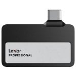 Lexar Professional Go 1 TB SSD USB-C 1050 MB/s IP65 Ultrakompakte, widerstandsfähige Festplatte, Schwarz