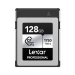 Carte Lexar CFexpress 128 Go PCIe Gen3 ×2 1750 Mo/s Noir Argent Carte Lexar CFexpress 128 Go PCIe Gen3 ×2 1750 Mo/s Noir Argent