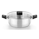 Cacerola Monix Acero Inoxidable 22cm Tapa Cristal Termoresistente Asas Baquelita Cacerola Monix Acero Inoxidable 22cm Tapa Cristal Termoresistente Asas Baquelita