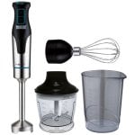 Frullatore a immersione Nevir in acciaio inossidabile da 1200 W con 2 velocità e set di accessori Frullatore a immersione Nevir in acciaio inossidabile da 1200 W con 2 velocità e set di accessori