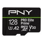 Carte microSDXC PNY PRO Elite Prime 128 Go 200 Mo/s UHS-I U3 V30 A2 avec adaptateur SD
