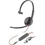 Auriculares POLY con cable USB-C/3,5 mm, micrófono boom y sonido profesional Auriculares POLY con cable USB-C/3,5 mm, micrófono boom y sonido profesional