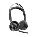 Auriculares Poly inalámbricos Bluetooth 5.1 con ANC, micrófono boom y base de carga Auriculares Poly inalámbricos Bluetooth 5.1 con ANC, micrófono boom y base de carga