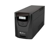Batterie rechargeable Sai Riello 1,5 kVA, protection contre les surtensions et les courts-circuits, 4 h, AVR, écran LCD Batterie rechargeable Sai Riello 1,5 kVA, protection contre les surtensions et les courts-circuits, 4 h, AVR, écran LCD