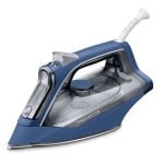 Rowenta Dampfbügeleisen mit Edelstahlsohle, 2400W Dauerdampf, 40g/min, blau Rowenta Dampfbügeleisen mit Edelstahlsohle, 2400W Dauerdampf, 40g/min, blau
