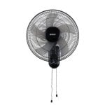Ventilatore da parete Sogo 5 pale 40 cm 50 W oscillante silenzioso 3 velocità nero