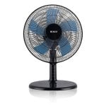 Ventilateur oscillant Sogo 45 W 30 cm 3 vitesses Faible bruit Base stable Noir/Bleu Ventilateur oscillant Sogo 45 W 30 cm 3 vitesses Faible bruit Base stable Noir/Bleu