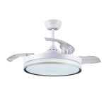 Ventilateur de plafond réversible Sogo DC 106 cm à LED 6 vitesses avec minuterie silencieuse