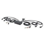 Conmutador KVM StarTech.com SV231DHU34KA 2 Puertos HDMI 4K 60Hz Cables Integrados Audio USB Conmutador KVM StarTech.com SV231DHU34KA 2 Puertos HDMI 4K 60Hz Cables Integrados Audio USB