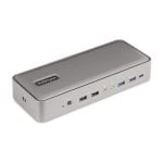 Docking Station KVM StarTech.com USB-C 2xDisplayPort 4K 60Hz 5xUSB PD 90/45W Plata Docking Station KVM StarTech.com USB-C 2xDisplayPort 4K 60Hz 5xUSB PD 90/45W Plata