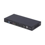 Conmutador KVM StarTech.com DisplayPort 4K 60Hz 2 Puestos 4 USB Consola Audio Acero Conmutador KVM StarTech.com DisplayPort 4K 60Hz 2 Puestos 4 USB Consola Audio Acero