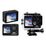 Caméra de sport étanche Sunstech Adventure 4K 16MP WiFi avec écran LCD à champ de vision 170°, noire Caméra de sport étanche Sunstech Adventure 4K 16MP WiFi avec écran LCD à champ de vision 170°, noire