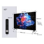 Téléviseur LED TCL P6K 43 pouces 4K UHD Google Dolby Atmos AiPQ Bluetooth Wi-Fi 5 Téléviseur LED TCL P6K 43 pouces 4K UHD Google Dolby Atmos AiPQ Bluetooth Wi-Fi 5