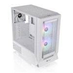 Thermaltake Midi Tower Weißes SPCC RGB ATX/EATX USB-C-Gehäuse aus gehärtetem Glas Thermaltake Midi Tower Weißes SPCC RGB ATX/EATX USB-C-Gehäuse aus gehärtetem Glas