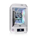 Case PC Thermaltake Mini Tower SPCC bianco con finestra LCD e supporto USB-C Mini-ITX Case PC Thermaltake Mini Tower SPCC bianco con finestra LCD e supporto USB-C Mini-ITX