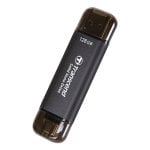Transcend ESD310C SSD 128 Go 3D NAND 1050 Mo/s USB 3.2 Gen 2x2 Aluminium AES Thunderbolt Transcend ESD310C SSD 128 Go 3D NAND 1050 Mo/s USB 3.2 Gen 2x2 Aluminium AES Thunderbolt