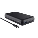 Trust Laro 100W externer Akku 2x USB-C 1x USB-A Schnellladung recycelter Kunststoff Trust Laro 100W externer Akku 2x USB-C 1x USB-A Schnellladung recycelter Kunststoff