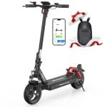 Isinwheel 45 km/h, 45 km Reichweite, 800 W Elektroroller mit App, Federung und 10-Zoll-Reifen