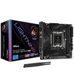 ASRock Z790I Mainboard Intel Z790 LGA 1700 Mini ITX Phantom Gaming Lightning WiFi DDR5 RGB ASRock Z790I Mainboard Intel Z790 LGA 1700 Mini ITX Phantom Gaming Lightning WiFi DDR5 RGB