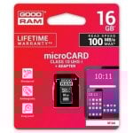 Tarjeta microSDHC Goodram M1AA 16GB UHS-I Adaptador SD Resistente
