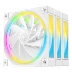 DeepCool FL12R WH-3 IN 1 Pack 3x Ventoinhas 120mm ARGB PWM Brancas