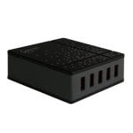 Chargeur intelligent ARCTIC 8000 EU 5 USB 8000 mA, protection totale intérieure, noir Chargeur intelligent ARCTIC 8000 EU 5 USB 8000 mA, protection totale intérieure, noir