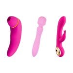 Kit de brinquedos sexuais Hugbox - Pacote individual - Rosa: Sugador de clitóris, vibrador de coelho e vibrador de varinha