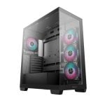 Boîtier ATX noir DeepCool CG580 4F en verre trempé avec 4 ventilateurs RGB Boîtier ATX noir DeepCool CG580 4F en verre trempé avec 4 ventilateurs RGB
