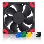 Noctua NF-A8 PWM Chromax.black.swap Ventoinha Suplementar 80mm 2200RPM Ultra-Silenciosa Personalizável