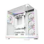 XYZ Tesseract Crystal 3D/4x Vortex A-RGB/ATX/USB PC-Gaming-Gehäuse C/Schwarz