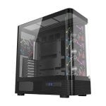 XYZ Quantum Chassis 4 A-RGB-Lüfter Gebogenes Glas ATX/MATX/MITX USB-C Panorama