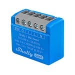 Relais Wi-Fi Shelly 1 Mini Gen4 Multiprotocole Bluetooth Zigbee Matter Contrôle de l’éclairage, Suivi de l’énergie, Encastrable, Protection contre la surchauffe