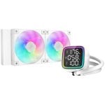 DeepCool LD240 ARGB 2x120mm Flüssigkeitskühlung, Power Display, Intel/AMD-Sockel, Weiß