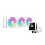 DeepCool Mystique 360 ARGB-Flüssigkeitskühler mit 3 x 120 mm weißem LCD-Display