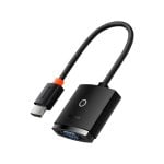 Adaptateur HDMI vers VGA Baseus avec sortie audio mini-jack 3,5 mm, noir