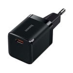 Cargador Baseus GAN3 30W 1C USB-C GaN3, carga rápida, compacto, negro