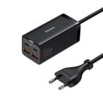 Baseus Quick Charger GaN3 Pro 100W Nero Caricabatterie a 4 porte con cavo USB-C da 1,5 m