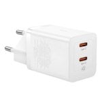 Baseus Caricabatterie USB-C GaN5 da 40 W Bianco 2 Porte Universale Compatto e Sicuro
