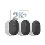 Set di telecamere IP ARLO Pro 5 2K+ con 3 telecamere per visione notturna wireless/cablate da 4 MP