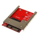 Adaptador mSATA SSD StarTech SAT32MSAT257 SATA 2,5'' 6 Gbps Marco Abierto Negro Rojo Plata Adaptador mSATA SSD StarTech SAT32MSAT257 SATA 2,5'' 6 Gbps Marco Abierto Negro Rojo Plata